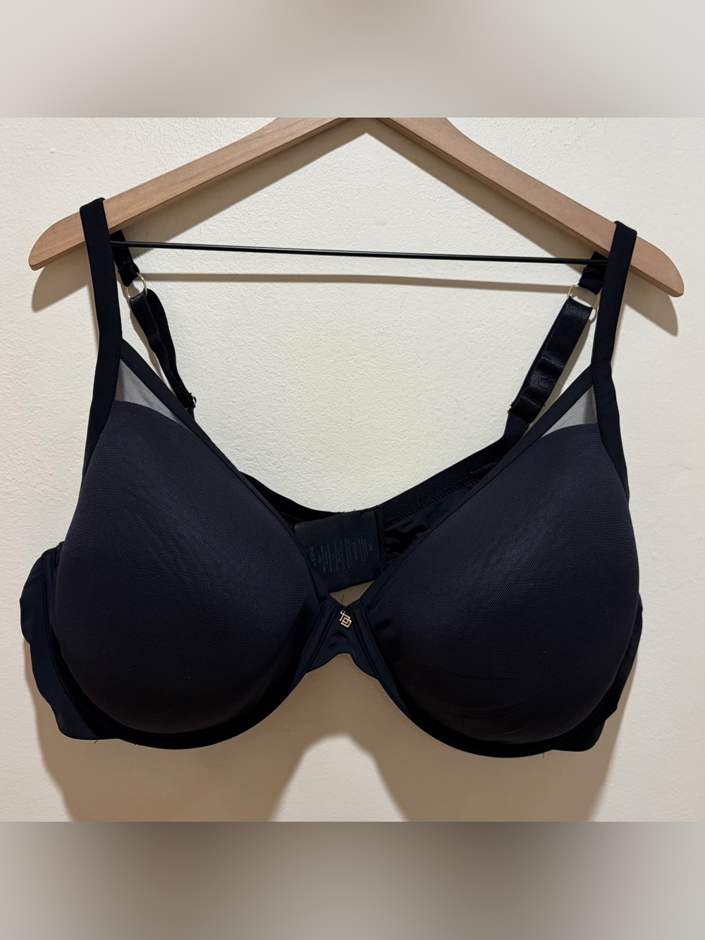 Thirdlove Uplift Plunge 24/7 Classic Black Bra - Women’s Size 44D